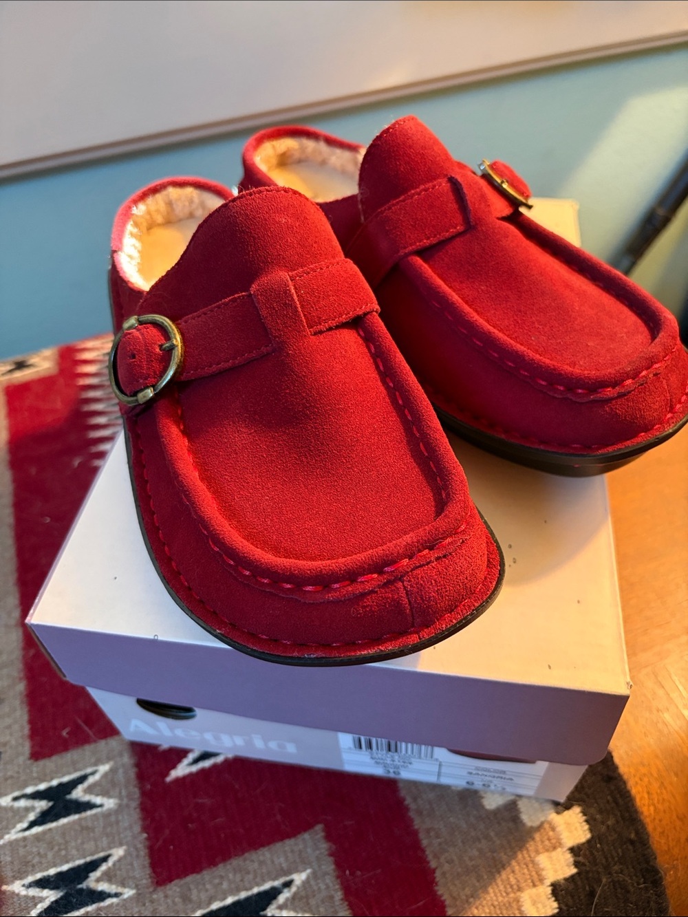 Alegria Brigid Lined Clogs Sangria Red 36